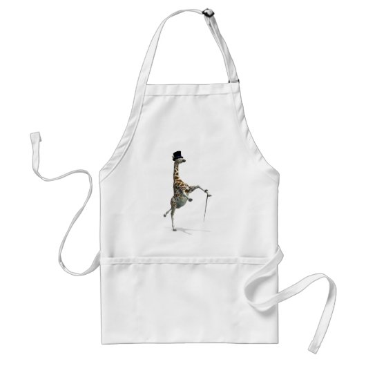 Tik dansende Giraffe Standaard Schort (Voorkant)