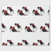 Tik dansende schoenen cadeaupapier (Vlak)