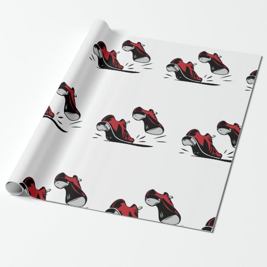 Tik dansende schoenen cadeaupapier (Uitgerold)