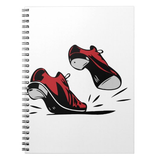 Tik dansende schoenen notitieboek (Voorkant)