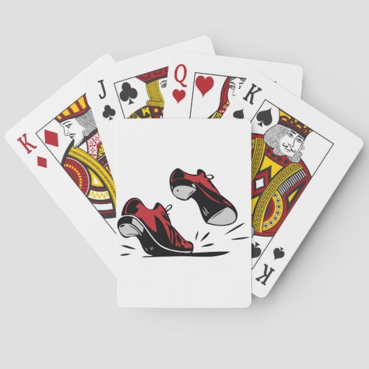 Tik dansende schoenen pokerkaarten (Achterkant)