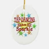 Tik dansende spaarkjes keramisch ornament (Voorkant)