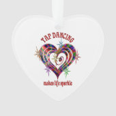 Tik dansende spaarkjes ornament (voorkant)