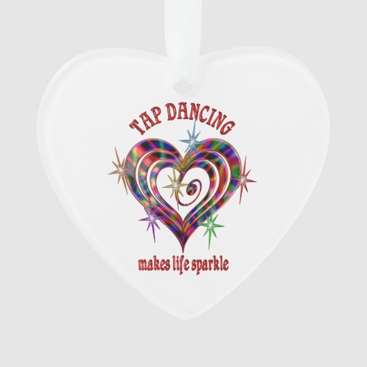 Tik dansende spaarkjes ornament (voorkant)