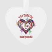 Tik dansende spaarkjes ornament (achterkant)