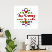 Tik dansende spaarkjes poster (Thuiskantoor)