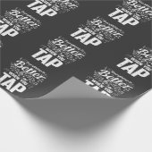 Tik danser Musical Notes Step Dance Teacher Cadeaupapier (Hoek)