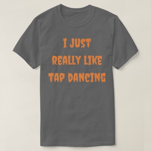 Tik danserend Halloween Autumn Herfst Dancer Teach T-shirt (Design voorkant)