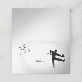 Tik dansers plaatsen kaarten plaatskaartje (Buitenkant ongevouwen)