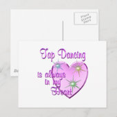 Tik danshart briefkaart (Voorkant / Achterkant)