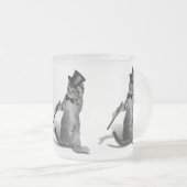 Tik danskat matglas koffiemok (Voorkant rechts)