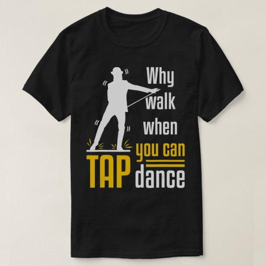 Tik danskool voor dansende dop t-shirt (Design voorkant)