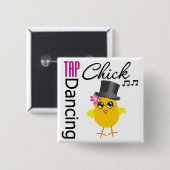 Tik danskoppeling 2 vierkante button 5,1 cm (Voorkant /achterkant)