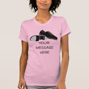 Tik dansschoenen voor tapdansers grafisch t-shirt
