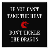 Tik de draak foto afdruk (Voorkant)