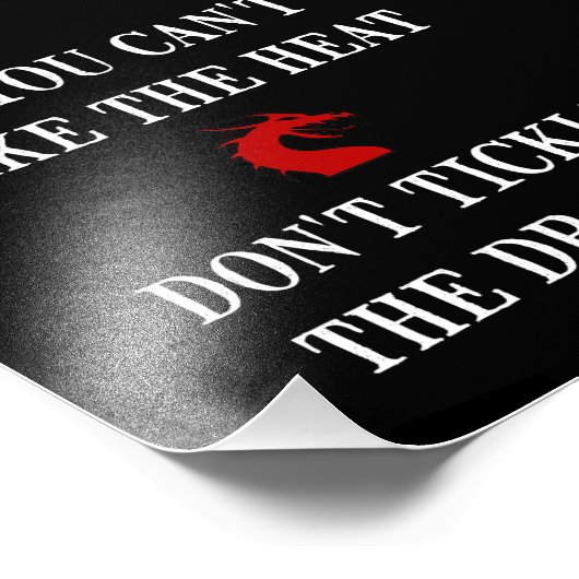 Tik de draak foto afdruk (Hoek)