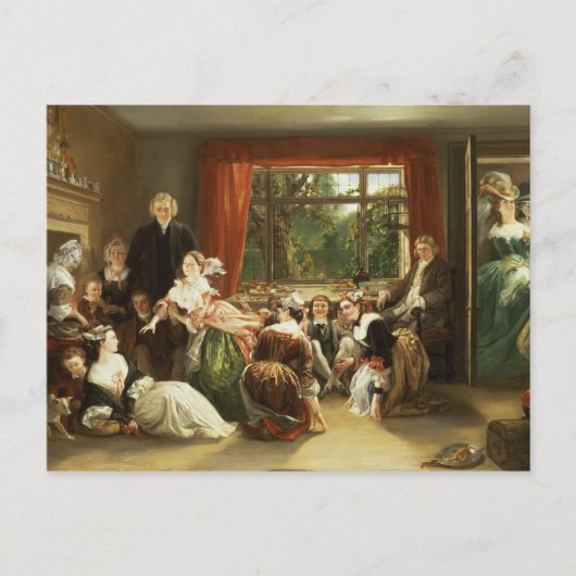 Tik de Slipper bij de buurvrouw Flamborough.. Briefkaart (Voorkant)