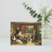 Tik de Slipper bij de buurvrouw Flamborough.. Briefkaart (Staand voorkant)