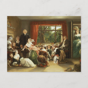 Tik de Slipper bij de buurvrouw Flamborough.. Briefkaart