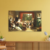 Tik de Slipper bij de buurvrouw Flamborough.. Canvas Afdruk (Insitu (Woonkamer))