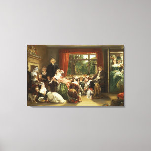 Tik de Slipper bij de buurvrouw Flamborough Canvas Afdruk
