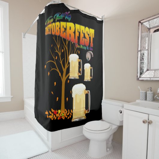 Tik die Keg II - Oktoberfest Douchegordijn (In situ)