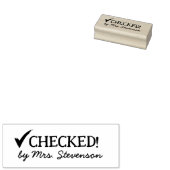 Tik goedgekeurde klaslokaal gecontroleerd huiswerk rubberstempel (Gestempeld)