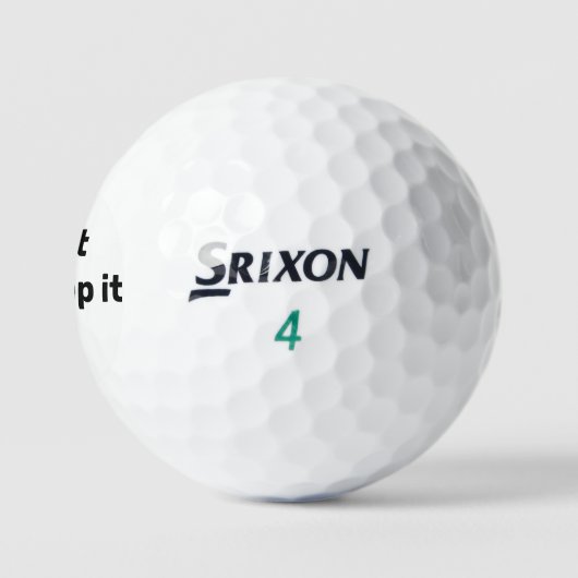 Tik het gewoon in. golfballen (Logo)