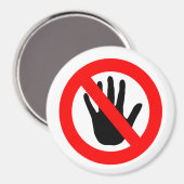 Tik het teken niet aan magneet (Voorkant / Achterkant)