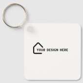 TIK HIER | QR Code Zakelijke kaart Makelaar Sleutelhanger (Voorkant)