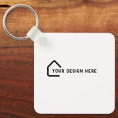 TIK HIER | QR Code Zakelijke kaart Makelaar Sleutelhanger (Voorkant)