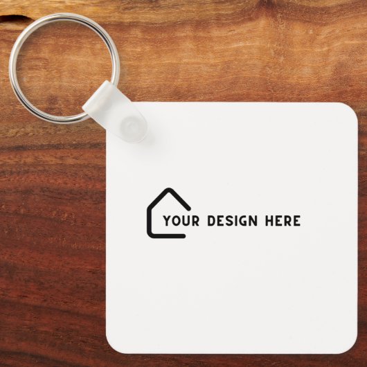 TIK HIER | QR Code Zakelijke kaart Makelaar Sleutelhanger (Voorkant)