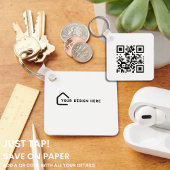 TIK HIER | QR Code Zakelijke kaart Makelaar Sleutelhanger