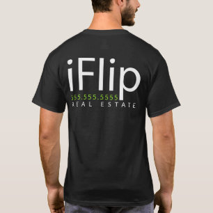 Tik. Ik flip onroerend goed. Zakelijke aanbieding T-shirt