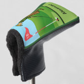 Tik in door Male Golfer op 18th Hole Golfheadcover (3/4 voorkant)