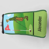 Tik in door Male Golfer op 18th Hole Golfheadcover (Voorkant)