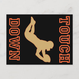 Tik in groen op briefkaart