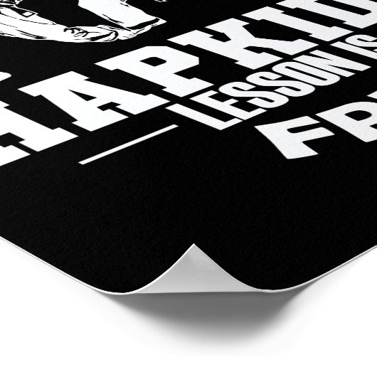 Tik me aan en je eerste hapkido-les is gratis poster (Hoek)