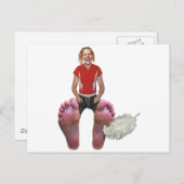 Tik mijn voeten briefkaart (Voorkant / Achterkant)