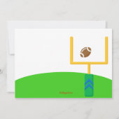 Tik neer! Football Team Birthday Uitnodiging (Achterkant)