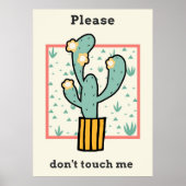 Tik niet op Cactus Poster (Voorkant)