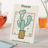 Tik niet op Cactus Reclamebord Met Voetstuk (Insitu)