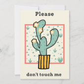 Tik niet op Cactus Save The Date (Voorkant)