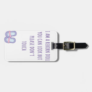 Tik niet op het Label van de ongeboren Doll Car Se Bagagelabel