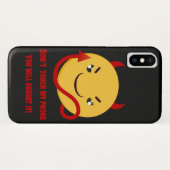 Tik niet op Hoesje-Mate Barely iPhone X Case-Mate iPhone Case (Achterkant (horizontaal))