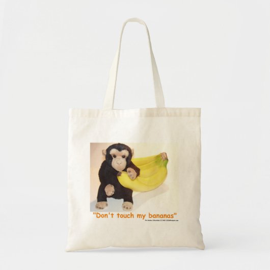 Tik niet op Mijn banaan Pet Monkey Lunch Bag Tote Bag (Voorkant)