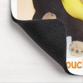 Tik niet op Mijn banaan Pet Monkey Mouse Mat Muismat (Hoek)