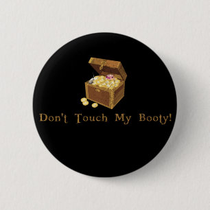 Tik niet op mijn feestdag. ronde button 5,7 cm