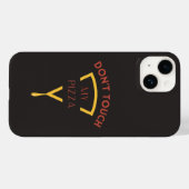 Tik niet op Mijn Pizza-telefoontas Case-Mate iPhone Case (Achterkant (horizontaal))