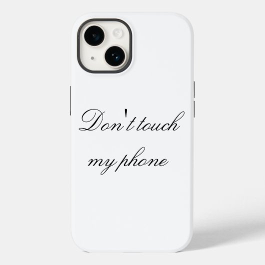 Tik niet op Mijn telefoon Case-Mate iPhone Case (Achterkant)